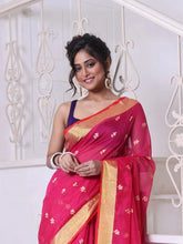 Off White Cotton Handwoven Saree With Ethnic Patterns-MA66CT431930006